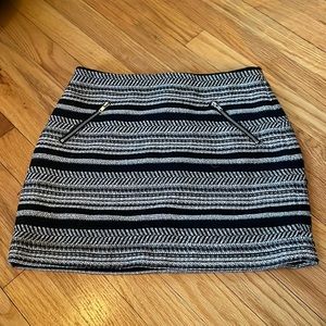 Womens stripped mini skirt